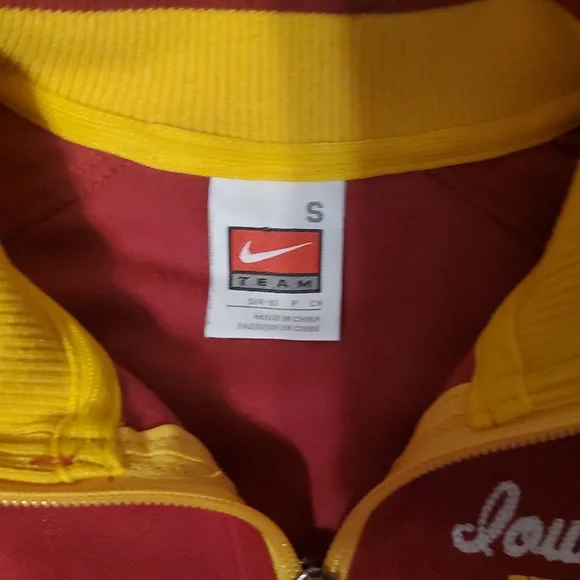 Nike Iowa State Cyclones full-zip track jacket in red and gold. - Picture 3 of 8